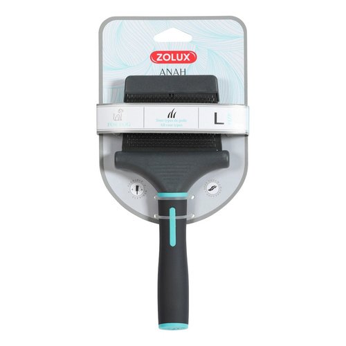 ZOLUX Dwustronna szczotka dla psa elastyczna pudlówka ANAH duża