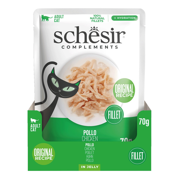 Schesir Complements karma mokra dla kotów kurczak w galarecie 70 g