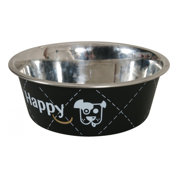 ZOLUX Miska dla psa ze stali nierdzewnej Inox HAPPY 2,65 l kol. czarny