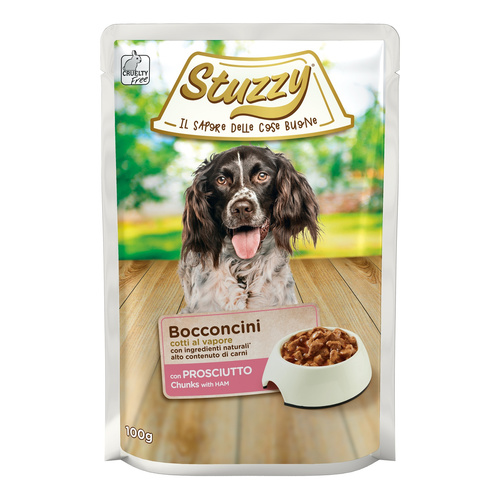 Stuzzy Bocconcini karma mokra dla psa szynka kawałki 100 g