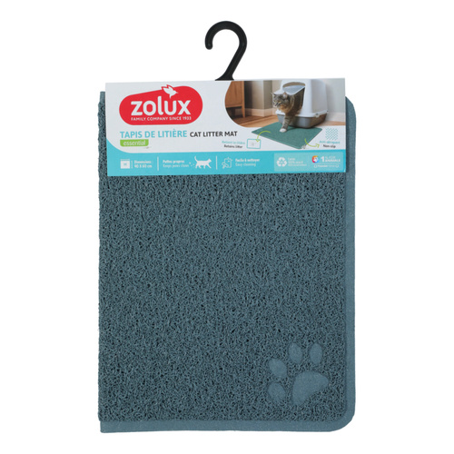 ZOLUX Wycieraczka pod kuwetę dla kota niebieska M duża 40x60 cm