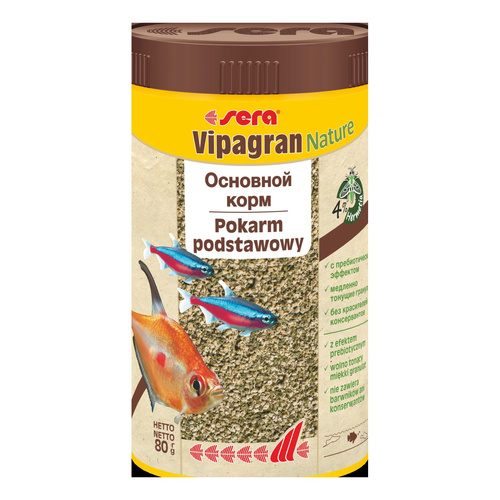 Sera Vipagran Nature 250 ml granulat - pokarm podstawowy