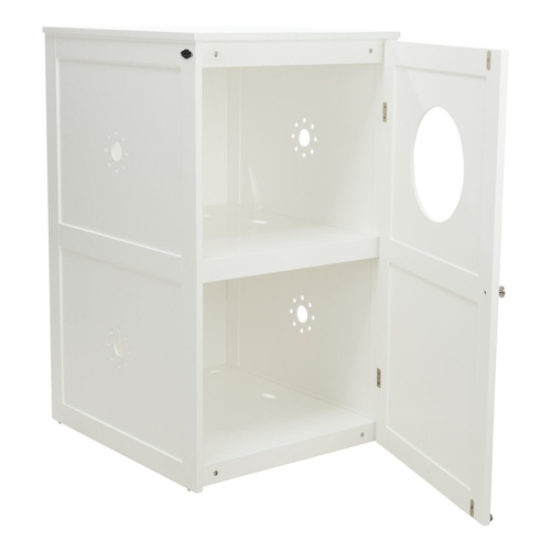 Trixie Szafka na kuwetę, dla kota, biała, MDF, XL, 53x90x58 cm, dwupoziomowa