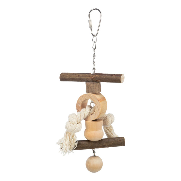 Trixie Zabawka ze sznurem i dzwonkiem Natural Living, 20 cm