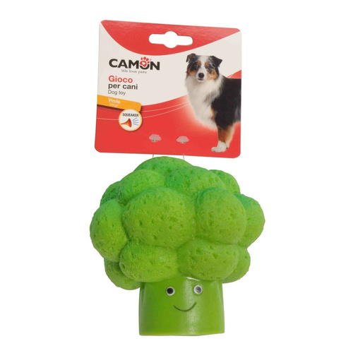 CAMON DOG TOY BROKUŁ WINYLOWY 13cm AH311