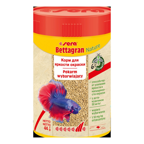 Sera Bettagran Nature 100 ml granulat - pokarm wybarwiający