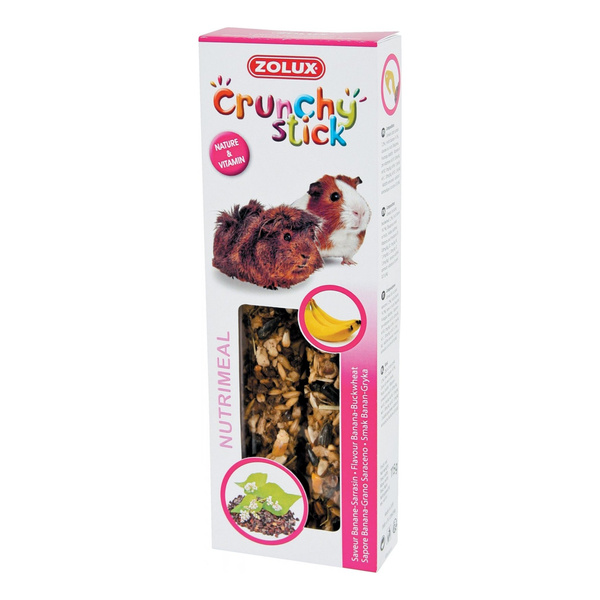 ZOLUX Kolba Crunchy Stick kawia domowa banan/kasza gryczana 115 g