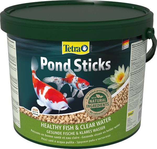 TETRA Pond Sticks 10 L Pokarm dla ryb stawowych w oczku wodnym pałeczki