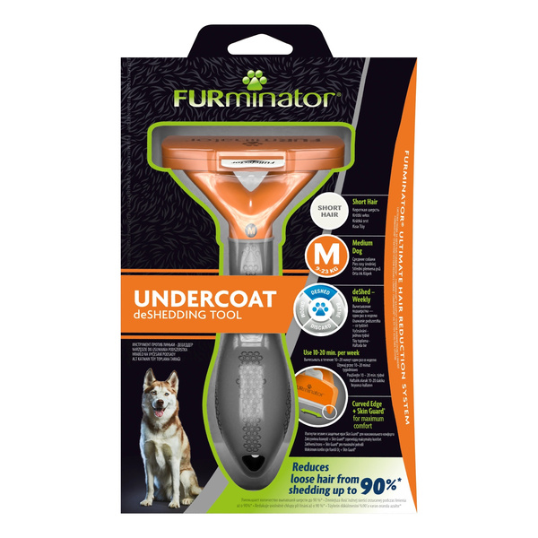 FURMINATOR Szczotka dla psów krótkowłosych - Medium