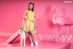 amiplay Smycz dla Psa 7w1 BeHappy XL 100-200cm Flamingo