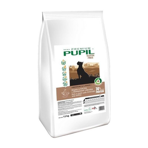 PUPIL Premium GLUTEN FREE MEDIUM LARGE kaczka 12kg