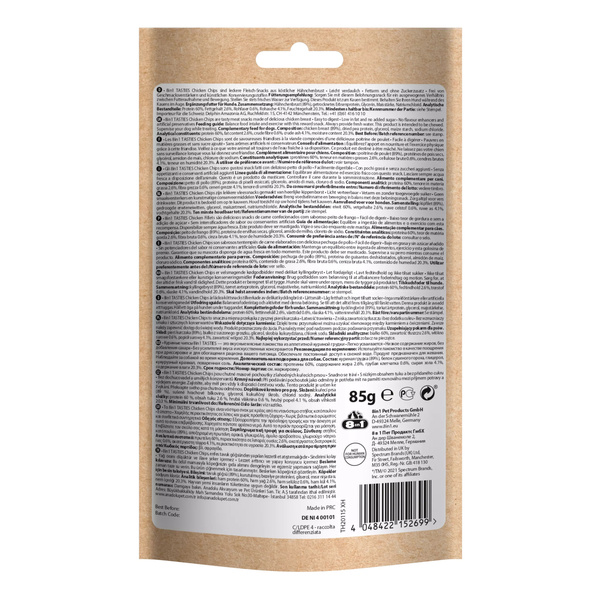 8in1 Przysmak dla psa talarki z kurczaka Tasties 85g