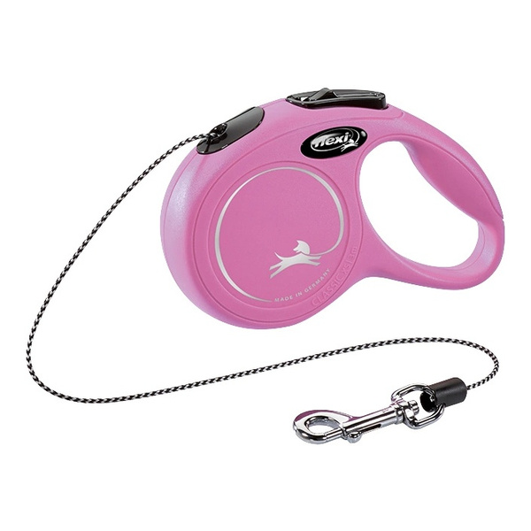 FLEXI Smycz automatyczna dla psa NEW CLASSIC linka XS 3m różowa