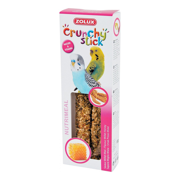 ZOLUX Kolba Crunchy Stick papuga mała proso/miód 85 g