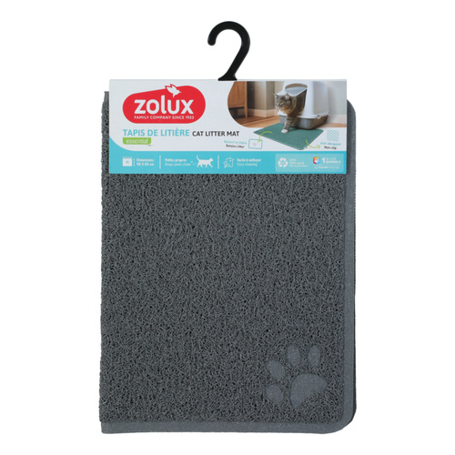 ZOLUX Wycieraczka pod kuwetę dla kota szara M duża 40x60 cm