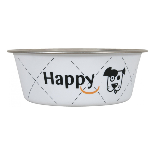 ZOLUX Miska dla psa ze stali nierdzewnej Inox HAPPY 0,4 kol. biały