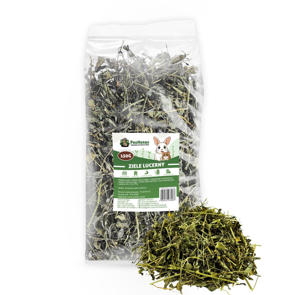 ProHerbs Ziele lucerny 150g - odporność, energia i zdrowe trawienie!