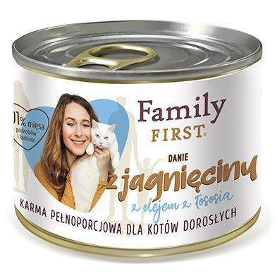 Family First danie z JAGNIĘCINĄ kot adult 200g