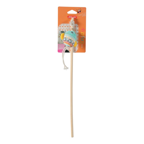 Zolux Zabawka dla kota wędka ryba KALI kol. zielony 40 cm