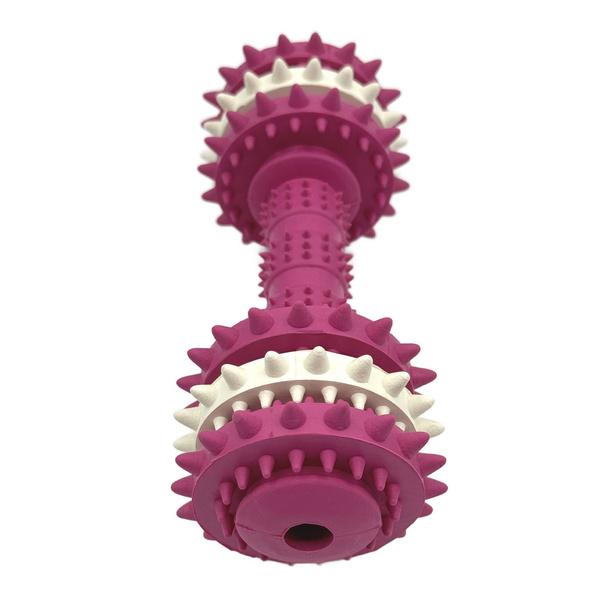 Mr. Pretzel Zabawka hantel gumowy twardy dla psa 18cm