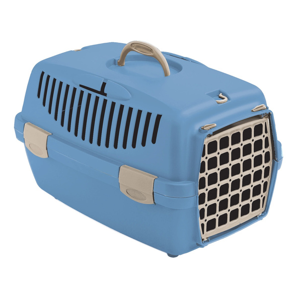 ZOLUX Transporter dla psa, kota GULLIVER 1 plastikowe drzwi kol. niebieski