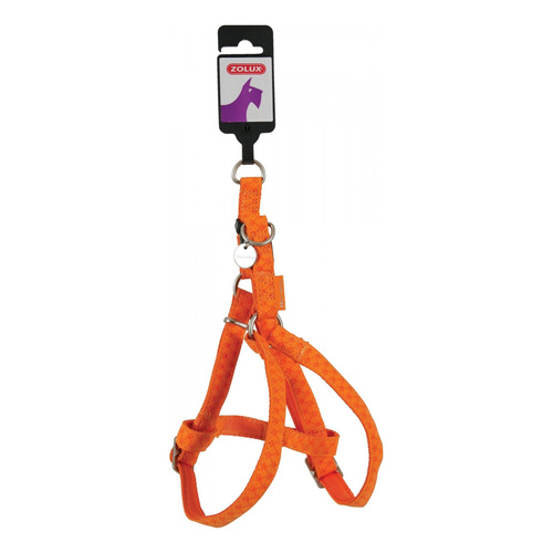 ZOLUX Szelki dla psa regulowane Mac Leather L 25 mm kol. pomarańczowy