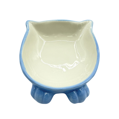 Mr. Pretzel Miska ceramiczna  na  łapkach podwyższona dla kotów 13cm