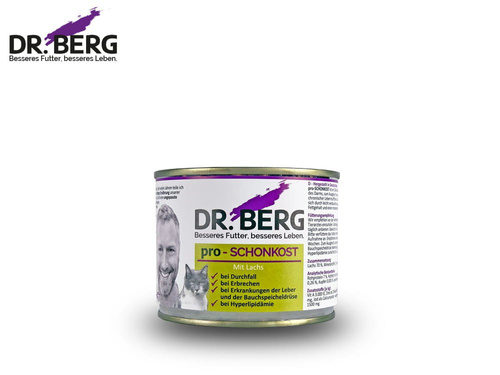 Dr. BERG Pro-SCHONKOST dla kotów - trzustka, wątroba, żołądek (190 g)