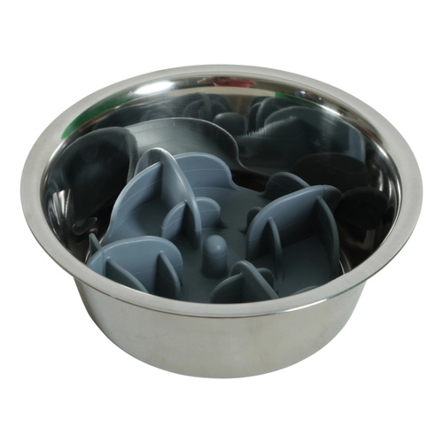 ZOLUX Wkład spowalniający jedzenie do miski psa, kota M szary 17,5x17,5cm