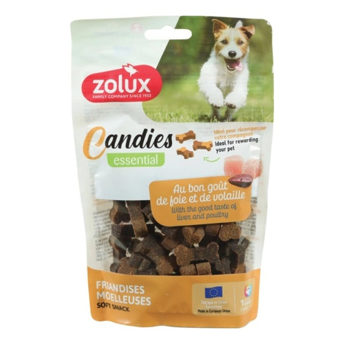 ZOLUX Miękkie przysmaki treningowe dla psa CANDIES mini kostki 150g