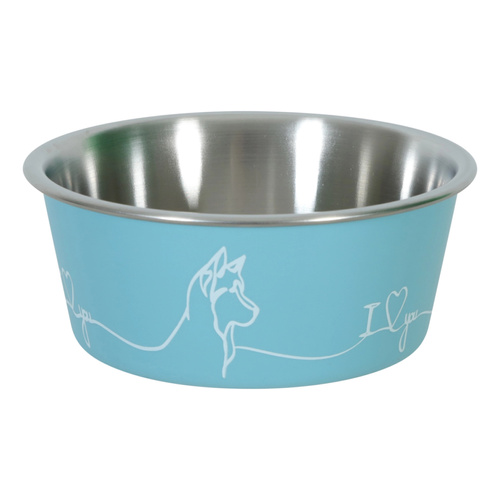 ZOLUX Miska antypoślizgowa dla psa LOVE kol. niebieski 1700ML