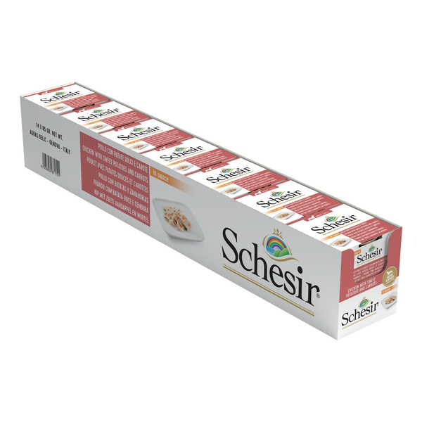 Schesir Karma mokra dla psa kurczak z batatami i marchewką w sosie 85 g