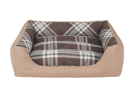amiplay Legowisko Sofa dla Psa ZipClean 4in1 Kent L Beżowy