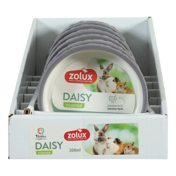 ZOLUX Miska ceramiczna dla gryzonia DAISY 200 ml szara