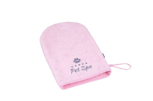 amiplay Rękawica kąpielowa dla psa spa S/M 16x27 Różowy