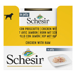 Schesir Karma mokra dla psa kurczak z szynką w galarecie 150 g