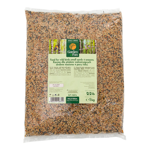 Garden Fun Karma dla ptaków wolnożyjących drobne nasiona - 4 pory roku 1 kg