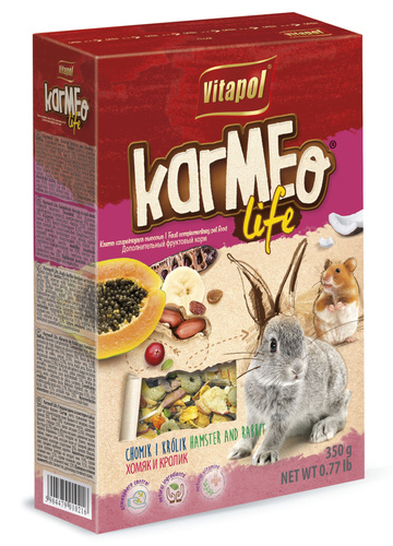Vitapol KARMEO LIFE OWOCOWY POKARM DLA CHOMIKA I KRÓLIKA 350g