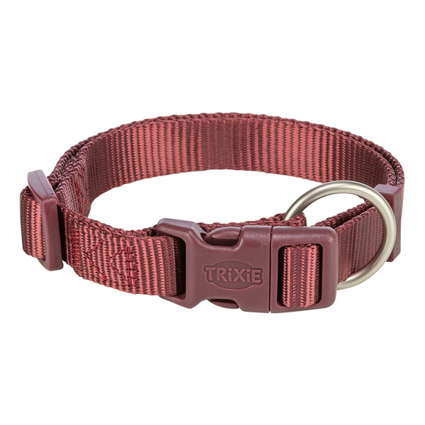 Trixie Premium, obroża, dla psa, bordowa, S: 25-40 cm/15 mm