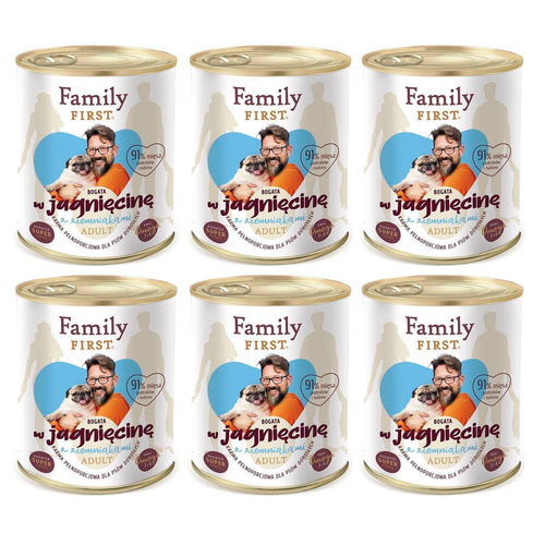 Family First JAGNIĘCINA ziemniak dla Psa 6 x 800g
