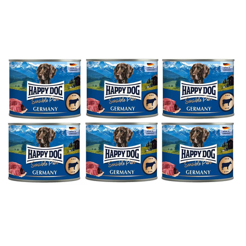 Happy Dog Sensible Pure Wołowina 100%   6 x 200g