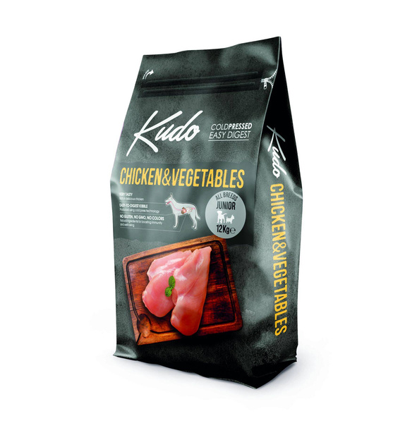 Karma Kudo Cold Pressed Kurczak&Warzywa Junior 12kg