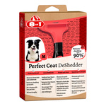 8in1 Zgrzebło dla psa do wyczesywania podszerstka Perfect Coat M