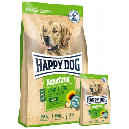 Happy Dog NaturCroq Jagnięcina z ryżem 15kg + 1kg Gratis