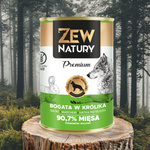 Mokra Karma Dla Psa Bogata w Królika Puszka 800g Zew Natury PREMIUM