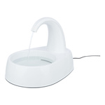 Trixie Curved Stream, poidło automatyczne, dla kota, białe, plastik, 2,5 l/25 × 24,5 × 35 cm