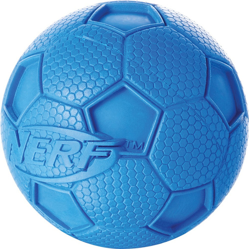 Piszcząca piłka nożna NERF, M, zielona/niebieska