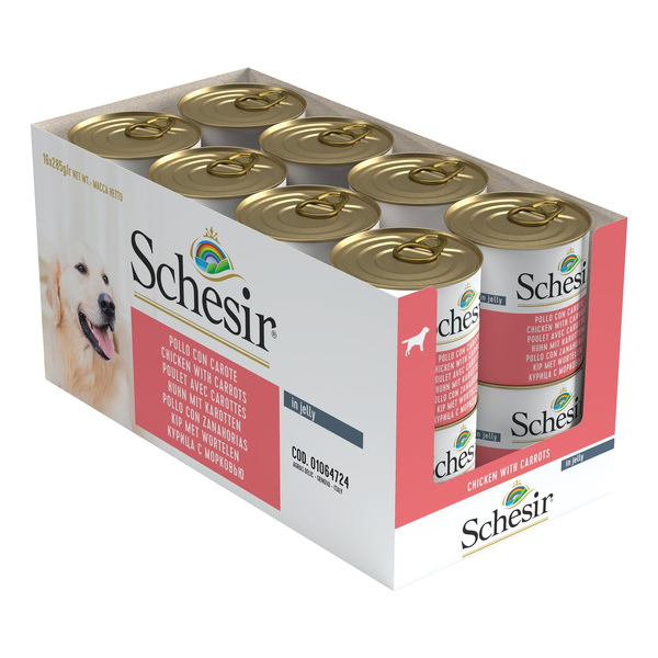 Schesir Complements karma mokra dla psa kurczak z marchewką w galarecie 285 g