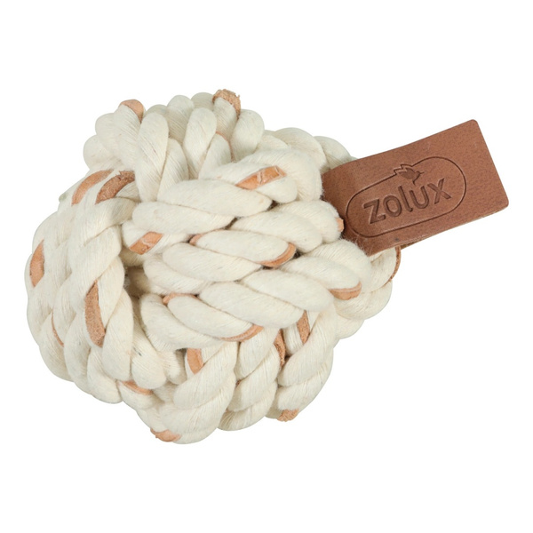 ZOLUX Zabawka dla psa do aportowania piłka sznurowa LEATHER TOUCH 7cm