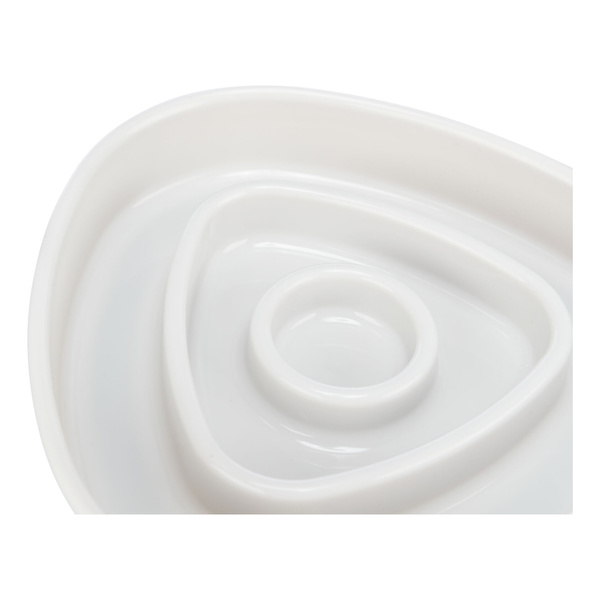 Trixie Slow Feeding, miska, dla kota, szara, plastik/TPR, 0,35 l/15×15 cm, spowalniająca jedzenie